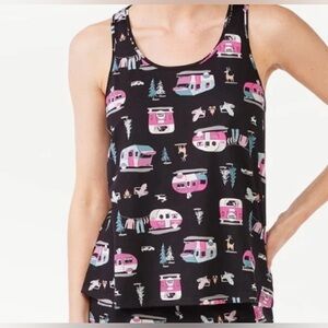 Joyspun cute camper print top